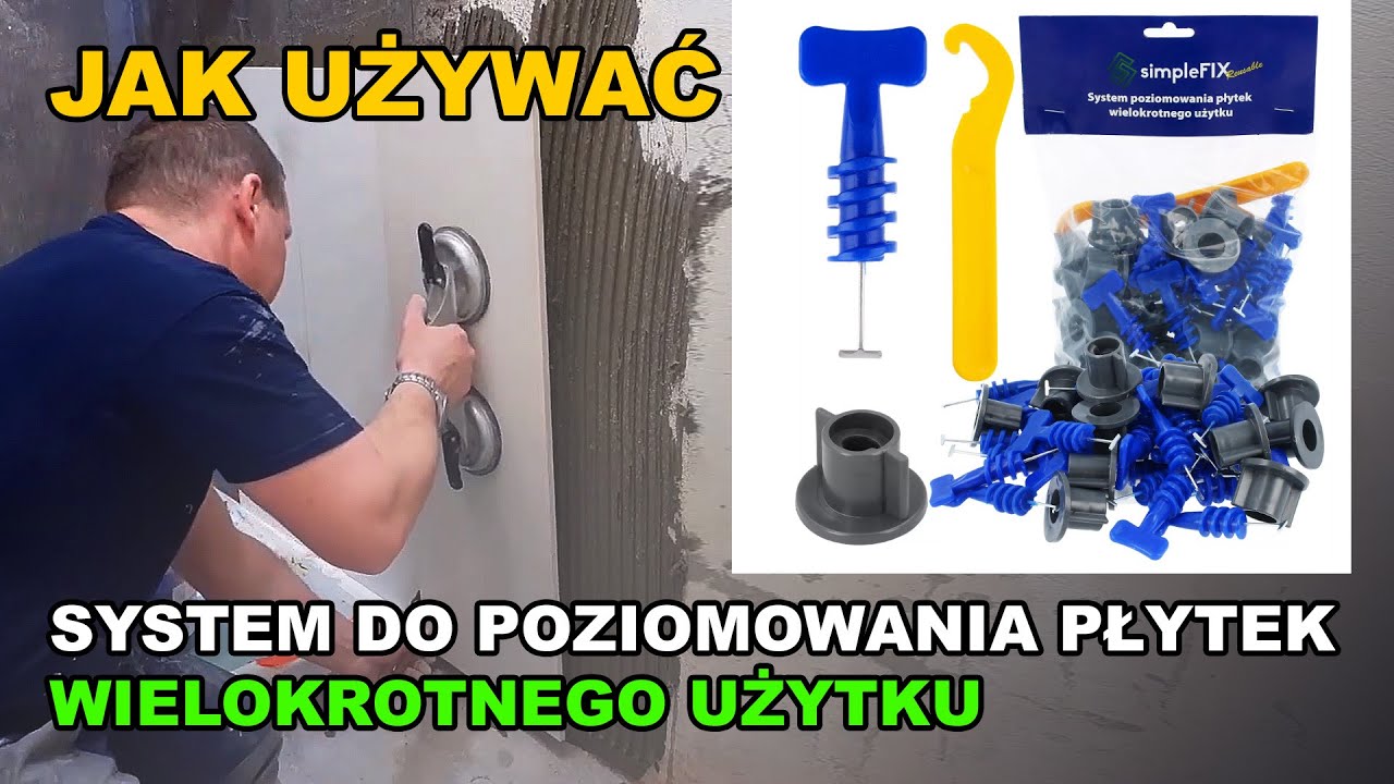 SYSTEM DO POZIOMOWONIA PŁYTEK - Wielokrotnego Użytku