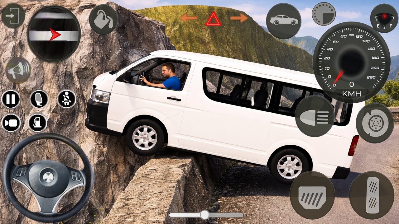 Real Van Driving Simulator Gameplay | Bus Simulator Indonesia | Realistic Van Driving Android