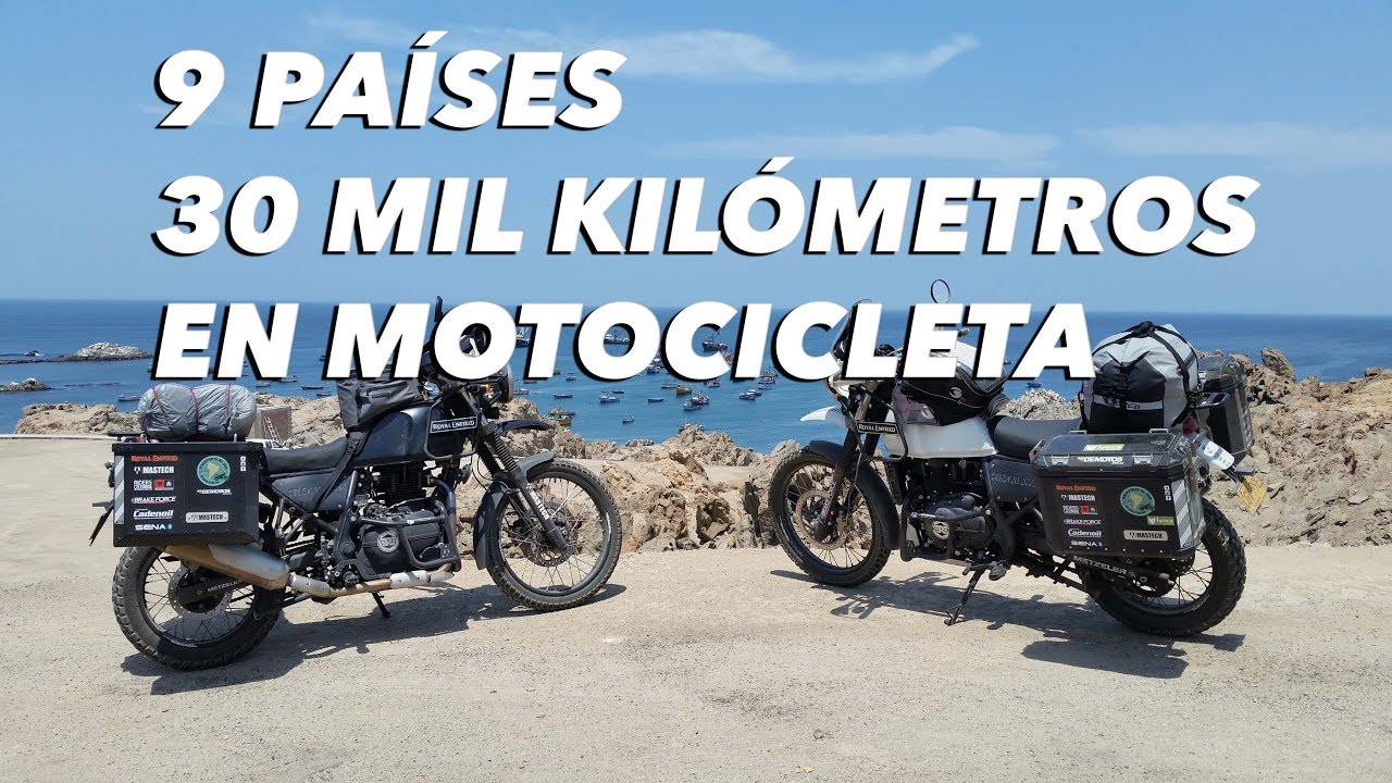 Dos colombianos atravesaron Suramérica en motocicleta