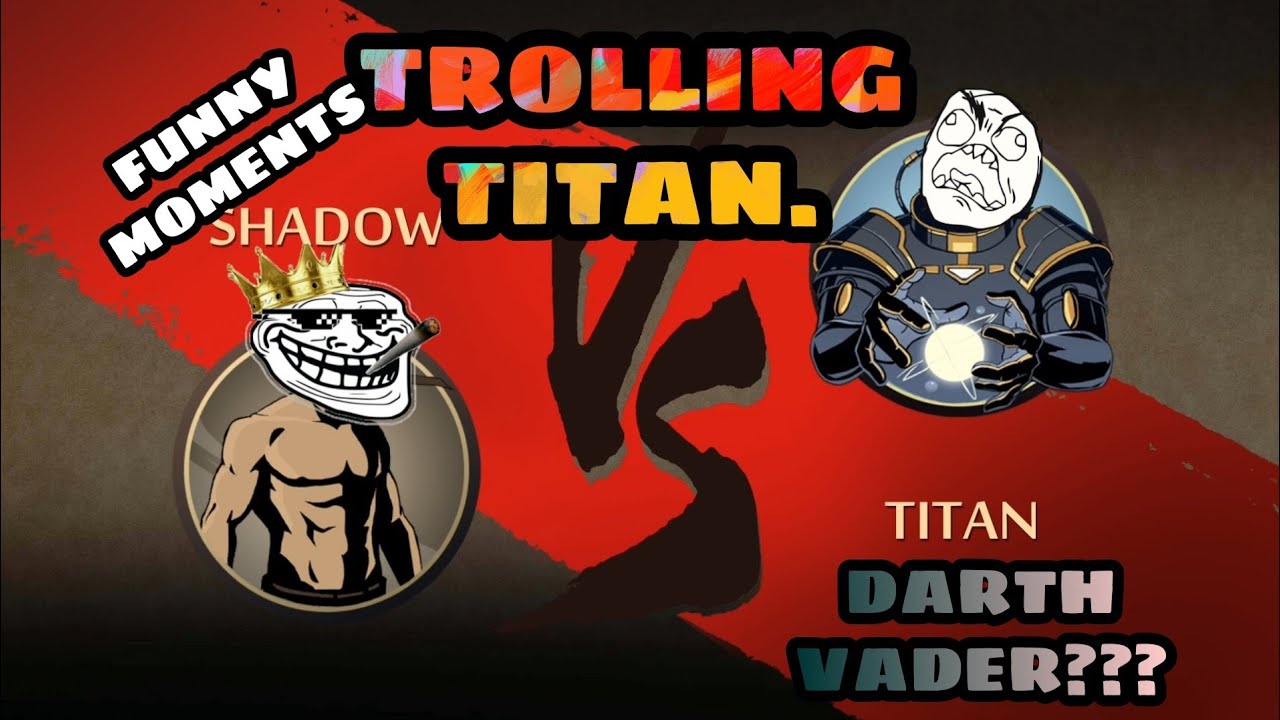 TROLLING TITAN. SHADOW FIGHT 2  #FUNNY MOMENTS 3