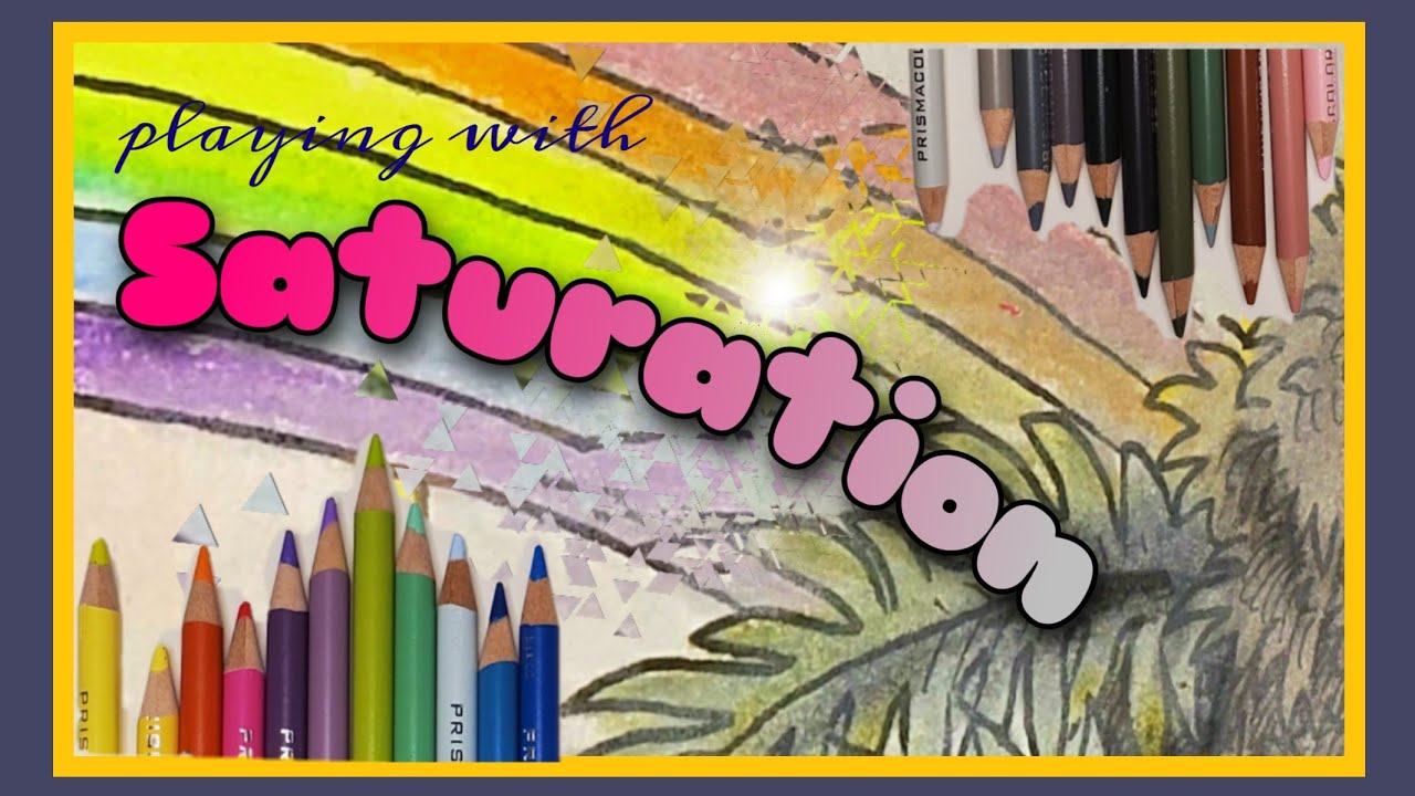 Playing with color saturation in Worlds within Worlds adult coloring