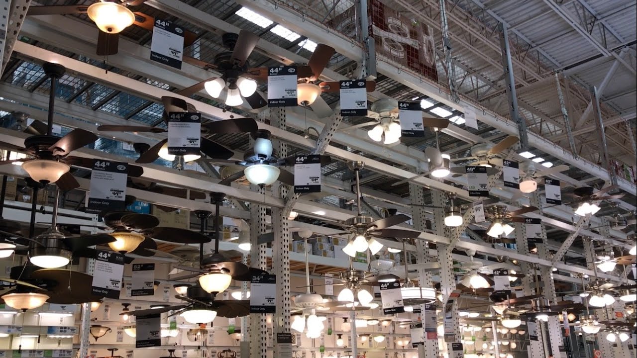 Ceiling Fans on Display at Home Depot (2017) Salem MA
