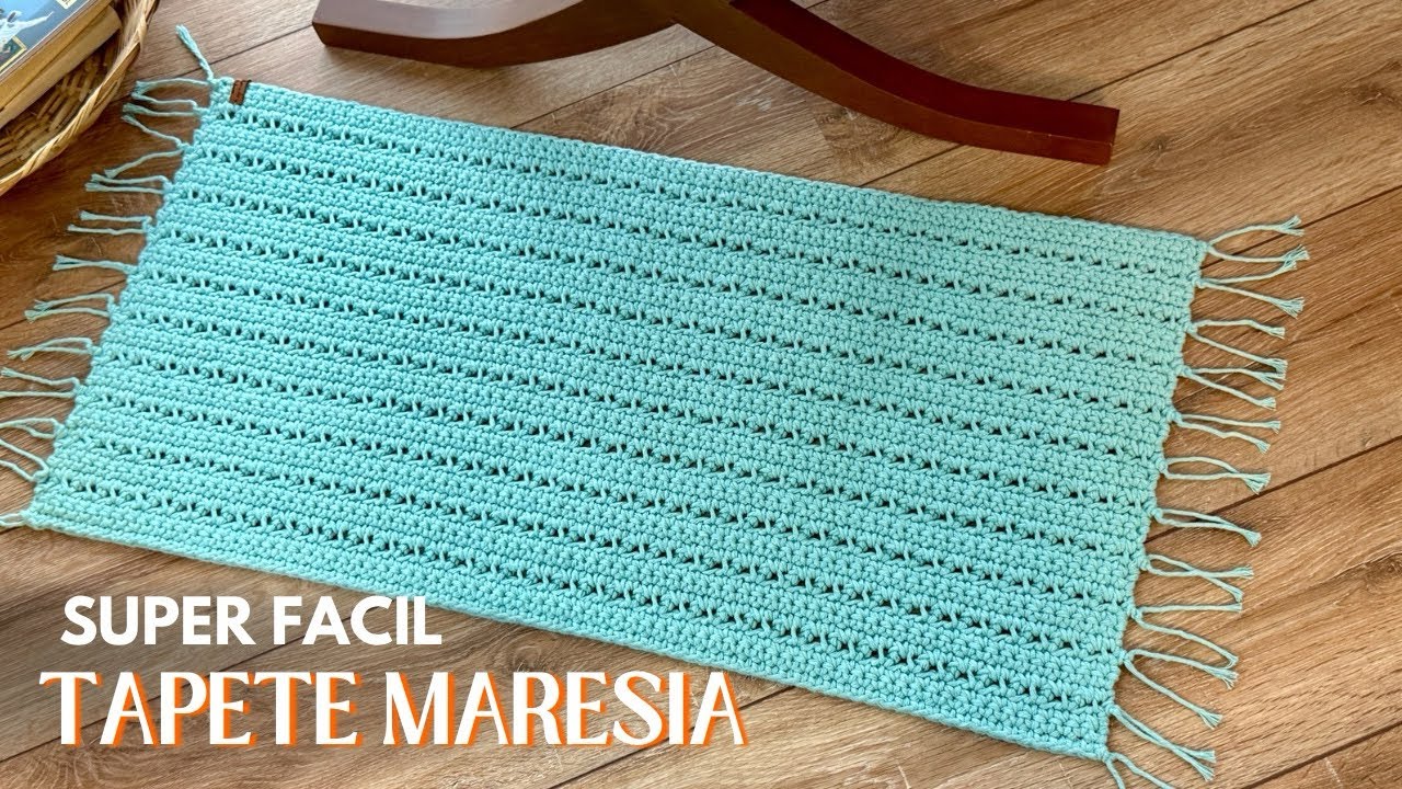 TAPETE DE CROCHÊ MARESIA | PONTO SUPER FÁCIL 