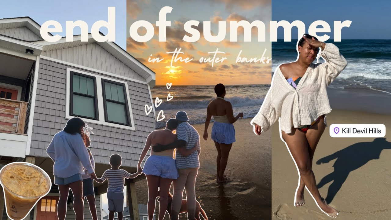 THE LAST SUMMER VLOG! Turning 35 in OBX, Beach House Tour, Outer Banks Exploring + Best Coffee Spots