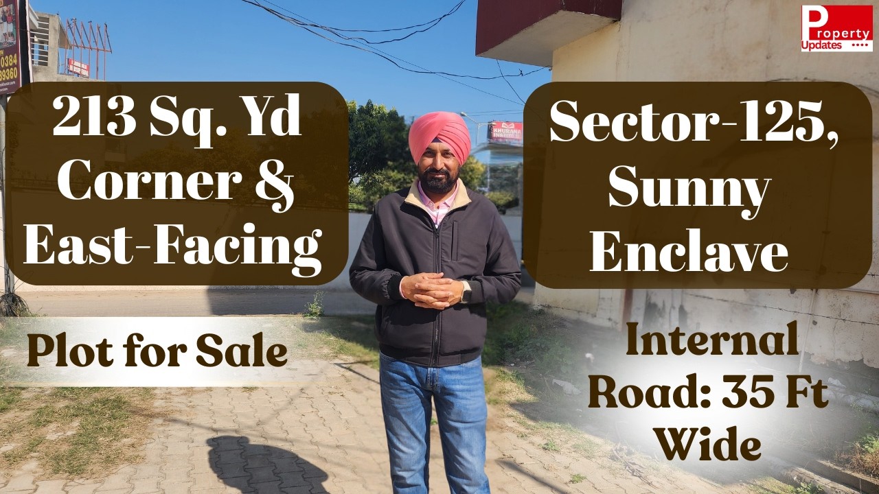 213 Sq. Yd Corner & East-Facing Plot for Sale | Sector-125, Sunny Enclave