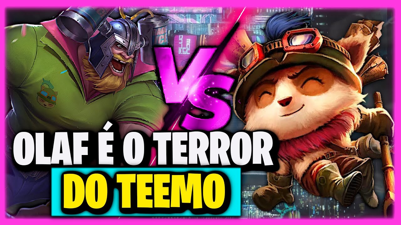 O BONECO QUE ACABA COM O TEEMO, OLAF VS TEEMO | League of Legends |