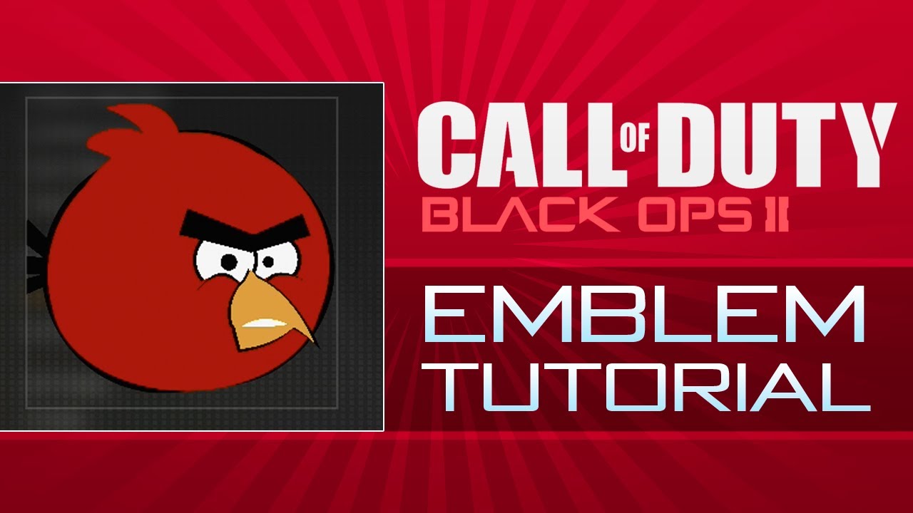 Black Ops 2 Emblem Tutorial - Angry Birds (Black Ops 2 Emblems)