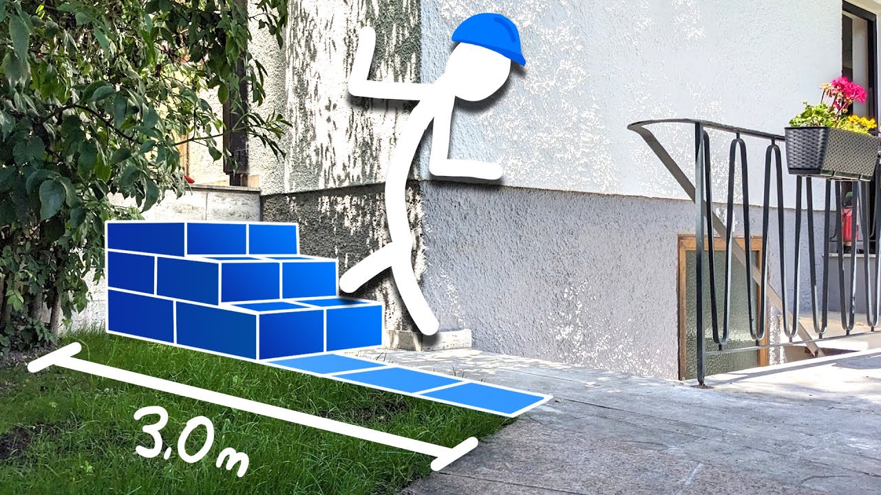Terrassen Treppe aus Stein selber bauen