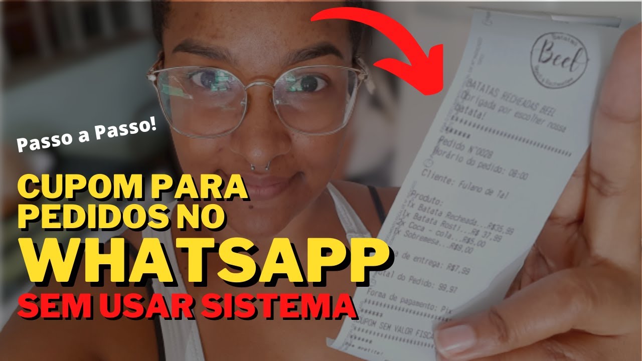 COMO IMPRIMIR CUPOM DOS PEDIDOS DO WHATSAPP SEM USAR SISTEMA #ifood #deliveryemcasa #batatarosti