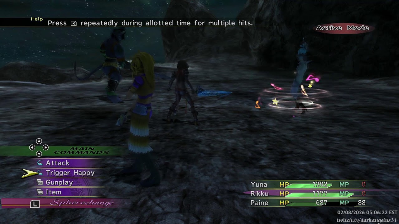 We continue fighting fiends through Chapter 3 of FFX-2