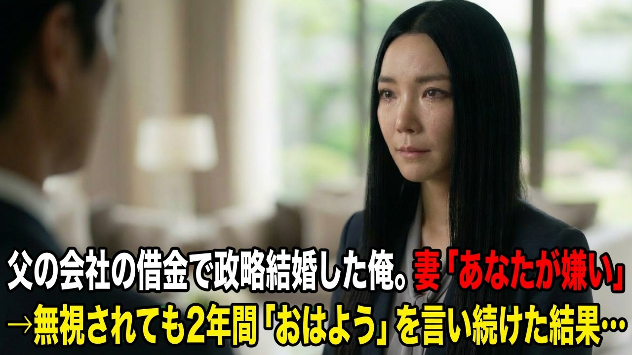 借金で潰れかけた町工場の息子が政略結婚で大企業の婿養子に→社長令嬢の妻「あなたが嫌いです」2年間無視され続けても「おはよう」を言い続けた結果…【感動する話】