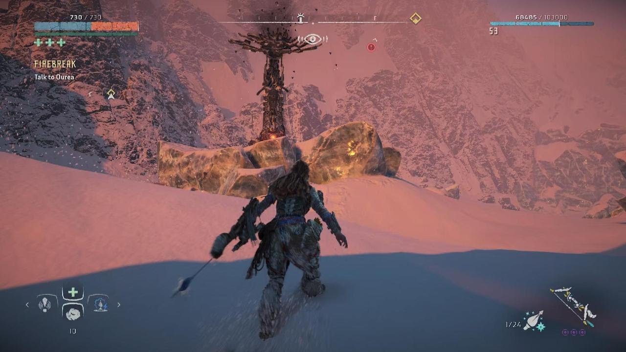 Rockbreaker Encounter | Frozen Wilds | Horizon Zero Dawn Remastered