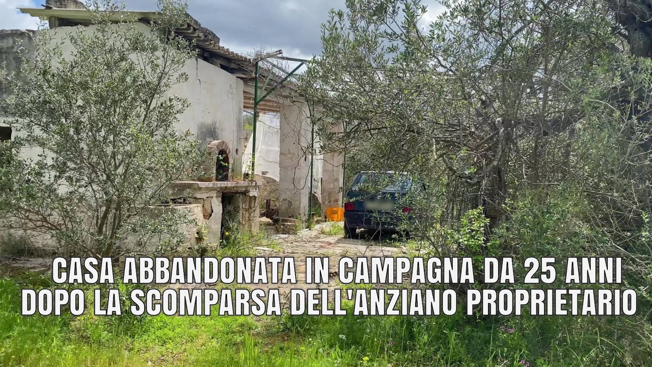 CASA DI CAMPAGNA ABBANDONATA DA 25 ANNI! PROPRIETARIO SCOMPARSO