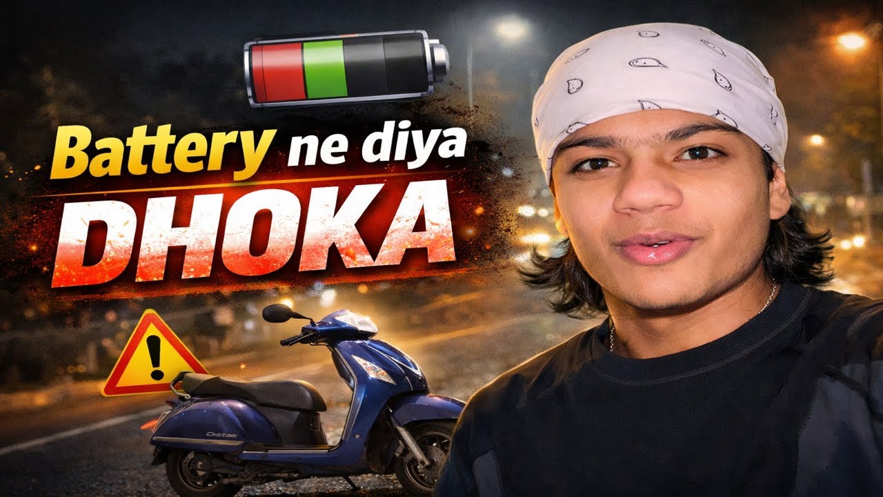 Chetak Battery Ne Diya Dhoka 😱 Road Pe Achaanak Band | Chetak Electric Scooter Vlog
