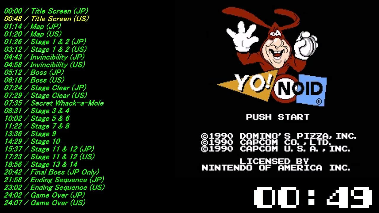 Yo! Noid / Kamen no Ninja - Hanamaru (NES/FC) Soundtrack