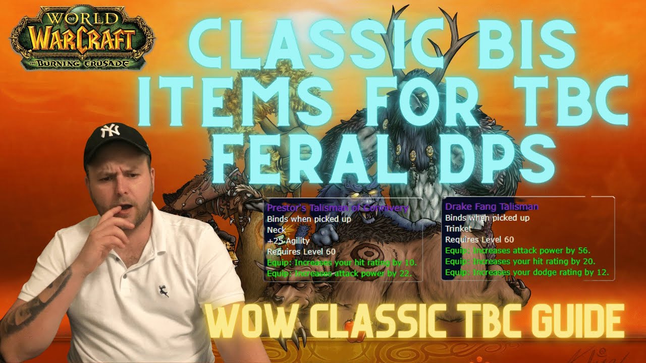 Classic WoW Feral DPS Druid Items you want for TBC! BiS gear to get into Karazhan fast!