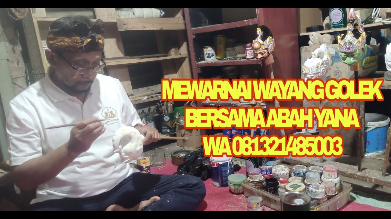 MEWARNAI WAYANG GOLEK BERSAMA ABAH YANA wa 081321485003