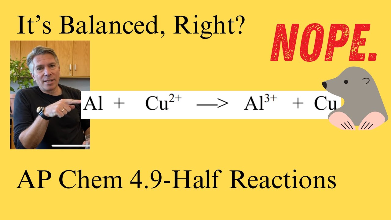 AP Chem 4.9 – Как уравновесить окислительно-восстановительные реакции