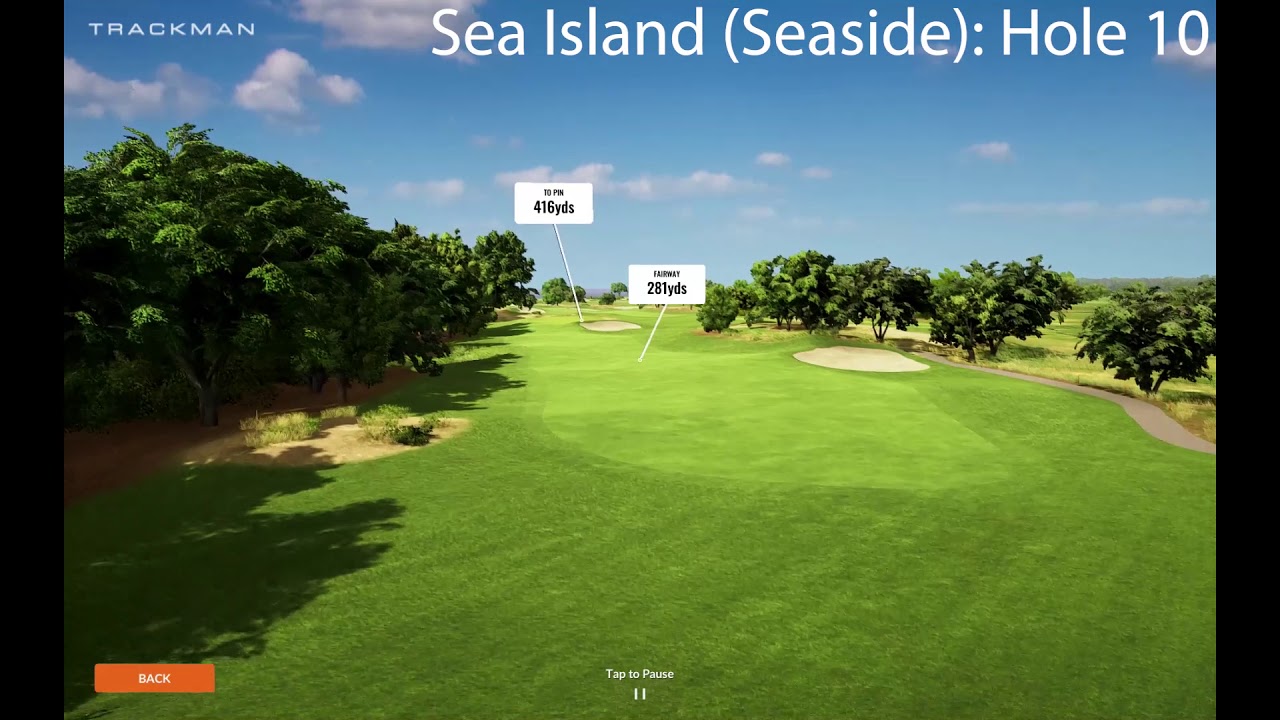 Sea Island Seaside Hole 10: TrackMan Virtual Golf 2