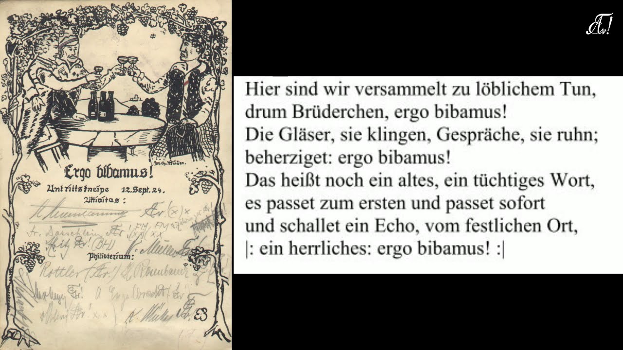 Ergo Bibamus (mit Text)