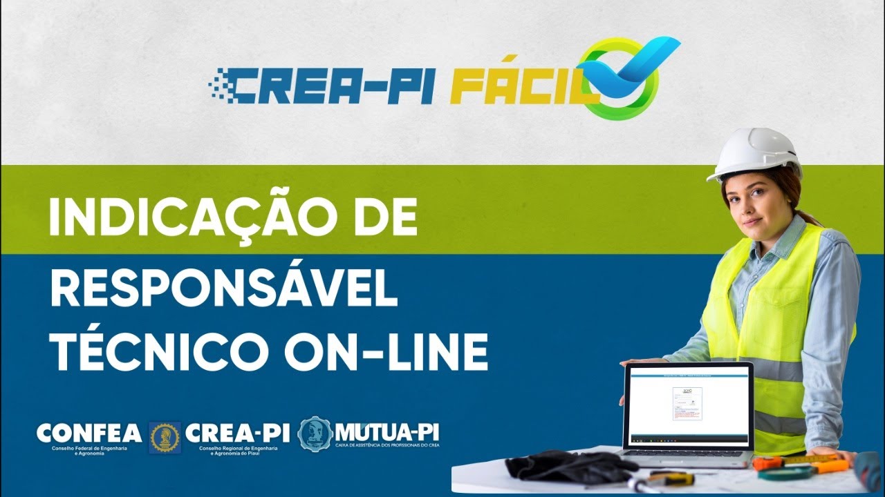 Indicação de Responsável Técnico (TUTORIAL) - CREA-PI FÁCIL