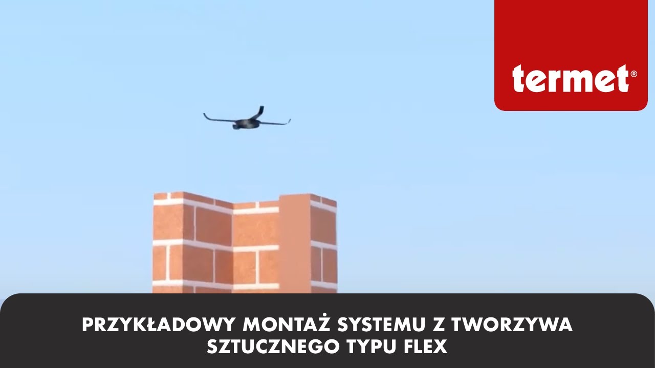 Przykładowy montaż systemu z tworzywa sztucznego typu FLEX