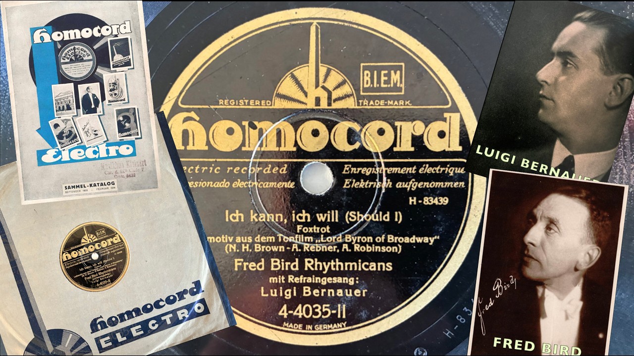 Berlin Danceband: FRED BIRD - LUIGI BERNAUER: Ich kann, ich will 1931