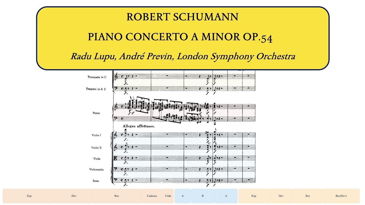 Schumann, Piano Concerto in A minor Op.54 (Radu Lupu + André Previn)