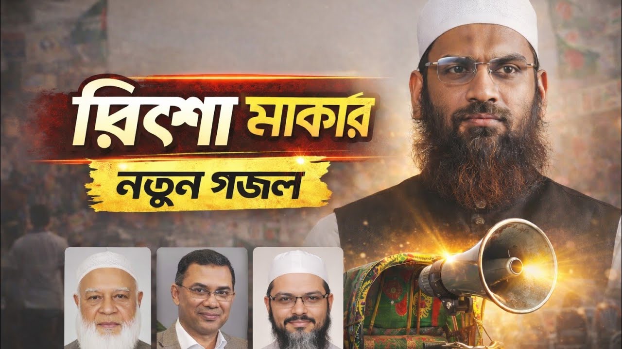 রিকশা মার্কার জনপ্রিয় ভাইরাল নতুন গজল। আল্লামা মামুনুল হক 