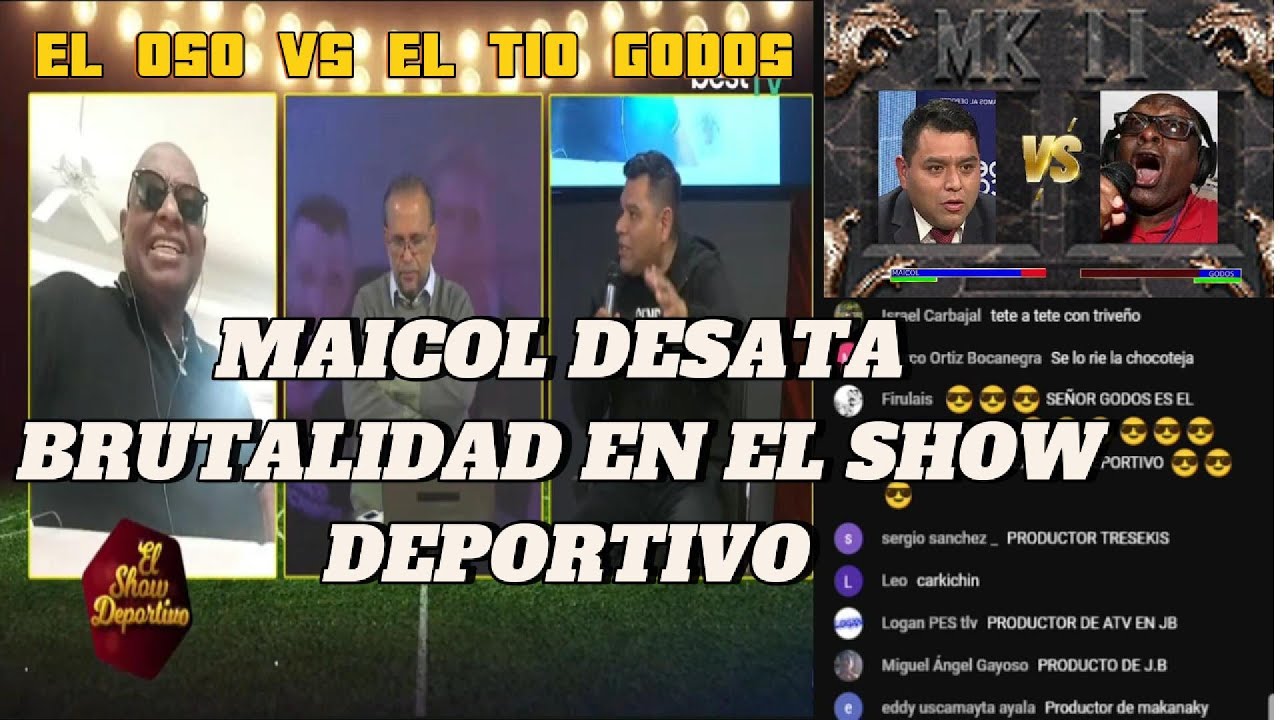 EL OSO 🐻 VS EL TIO GODOS  EN EL SHOW DEPORTIVO