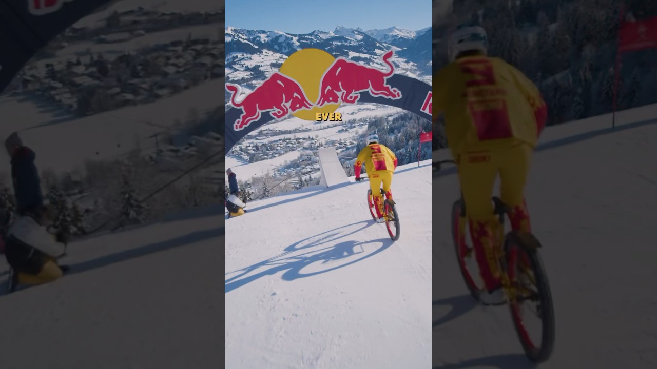 Biking Down The World&rsquo;s Steepest Ski Slope 🥶