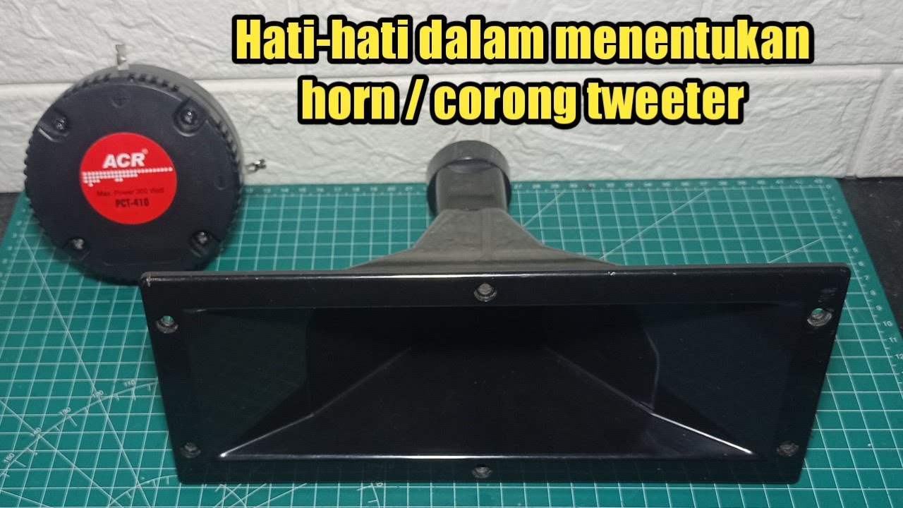 Sepenting Ini Fungsi Horn Pada Driver Tweeter