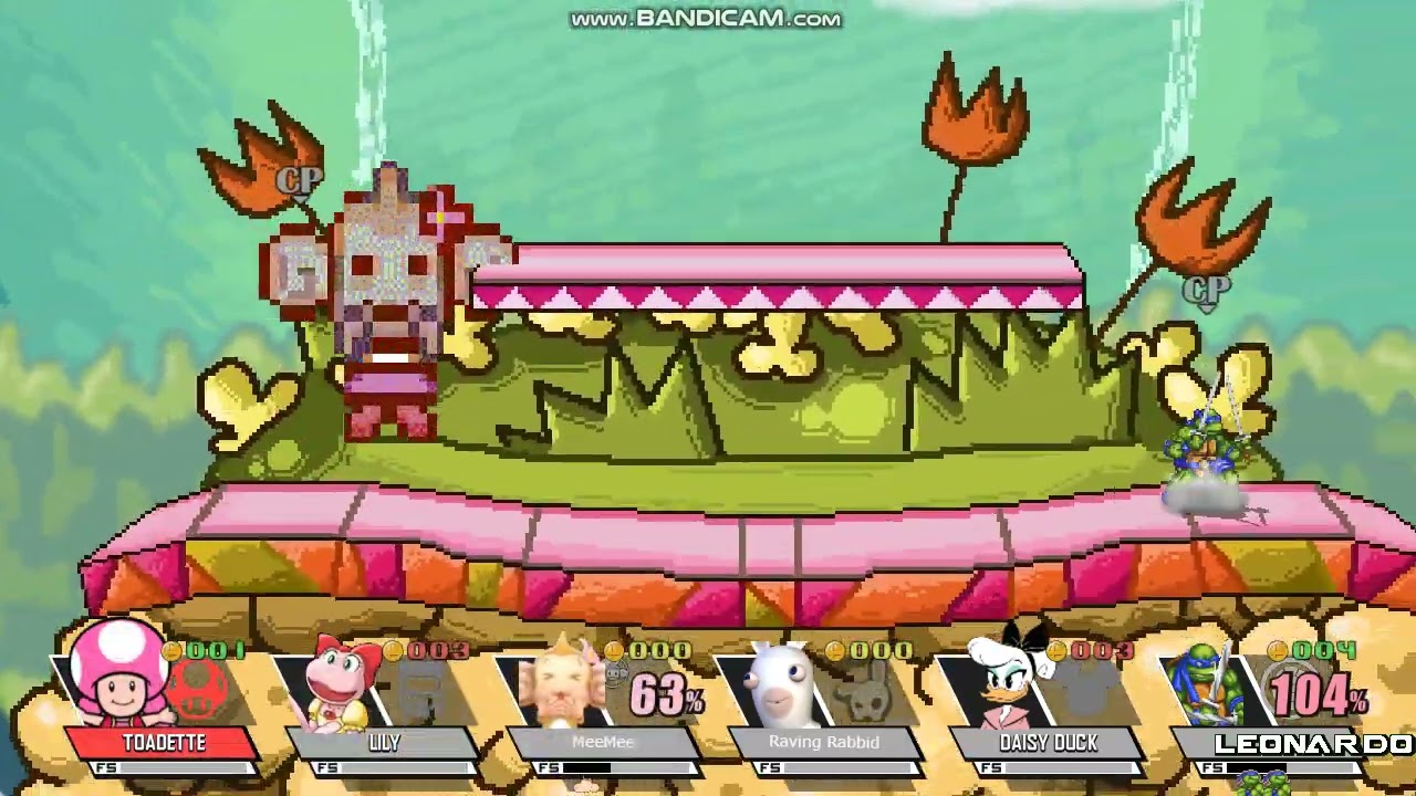 Request For SSBC Version 9.4: Toadette Vs Lily Vs MeeMee Vs Raving Rabbid Vs Daisy Duck Vs Leonardo