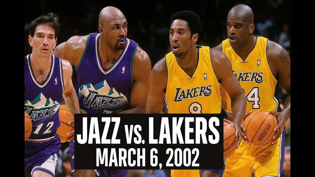 03/06/2002 Utah Jazz vs. Los Angeles Lakers Kobe Bryant Full game