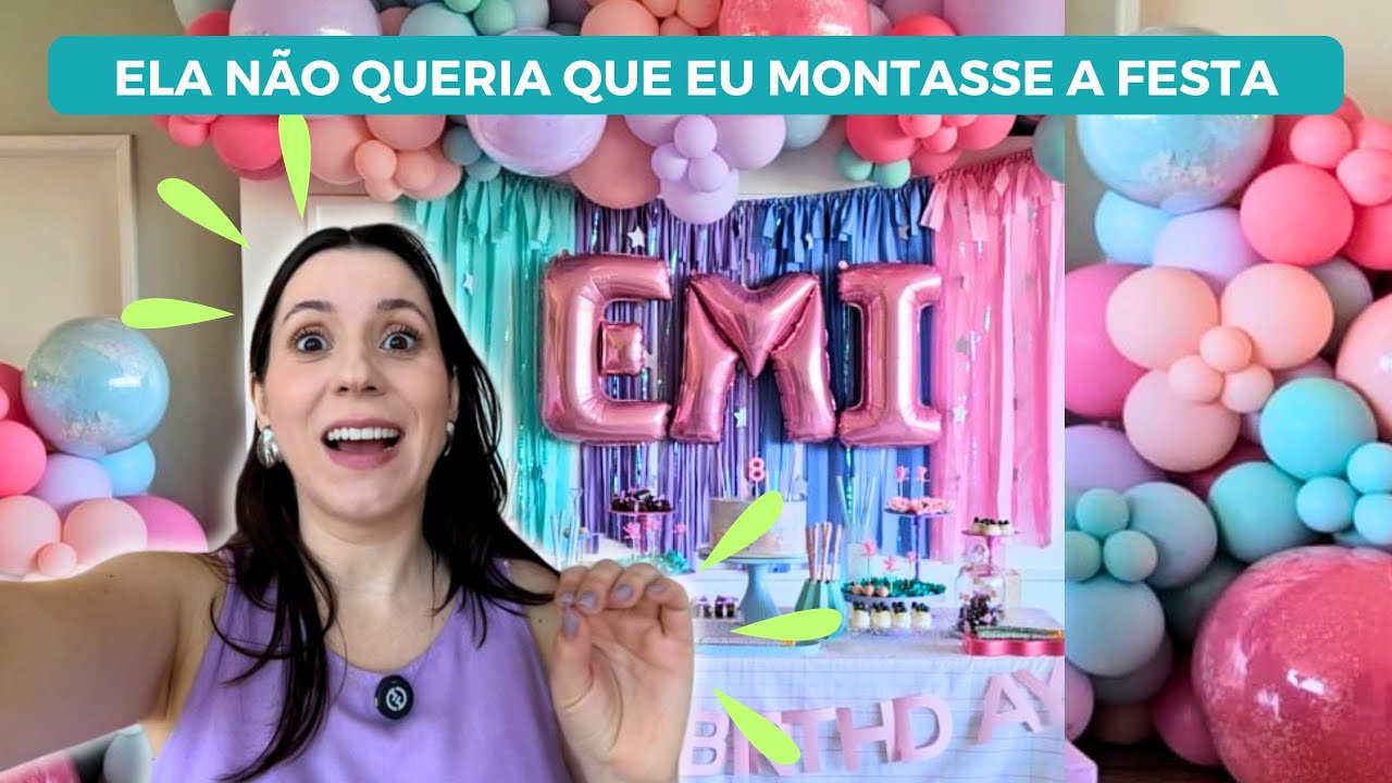 A ANIVERSARIANTE DESENHOU A DECORAÇÃO | TEMA: 
