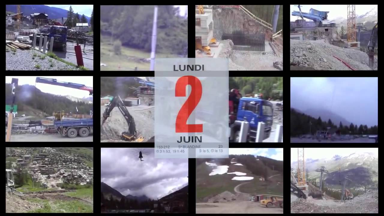 Avant et après la construction du télécabine de Ratier