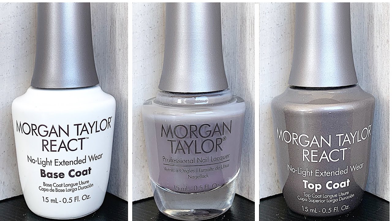 Morgan Taylor REACT Base & Top Coat | First Impressions | Dry Test [PART 1]