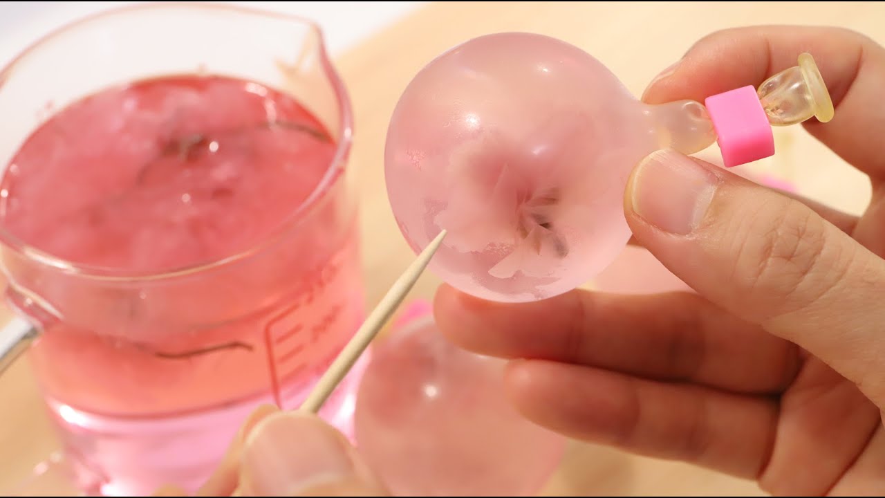 How to make Balloon Sakura (Cherry blossom flowers) Jelly