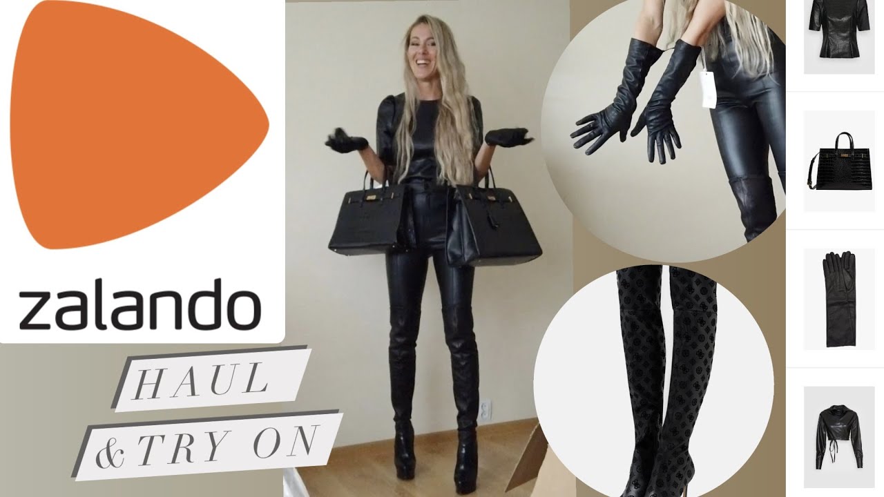 ZALANDO HAUL leather tops and beautiful gloves and dupe of Hermes bag I found