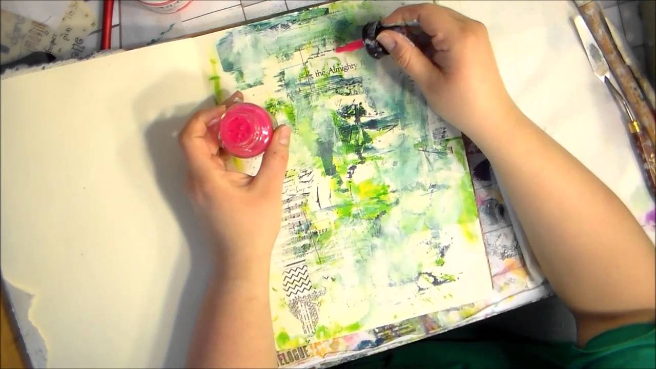 Mixed media Art Journal Page 