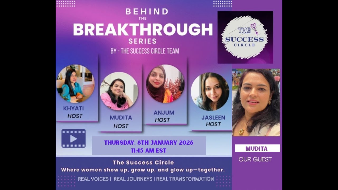 Behind The Breakthrough Series - By Success Circle Team - Guest Mudita 📱