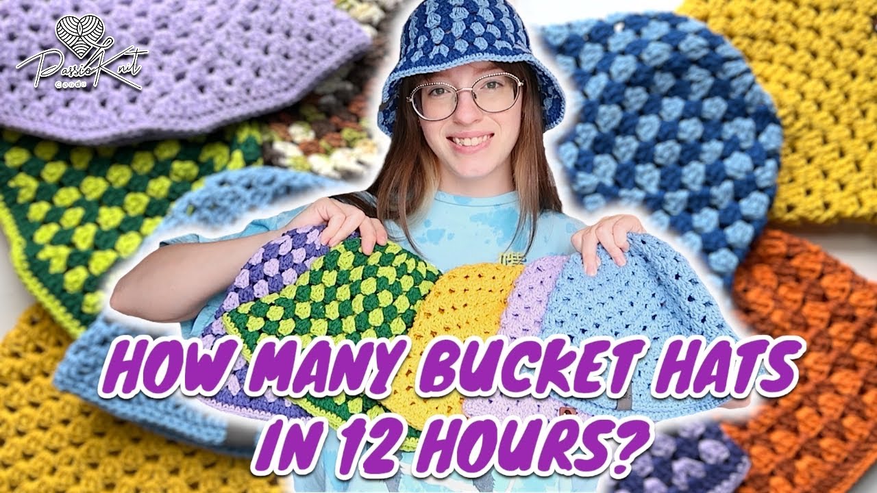 How many granny bucket hats can I crochet in ONE day?