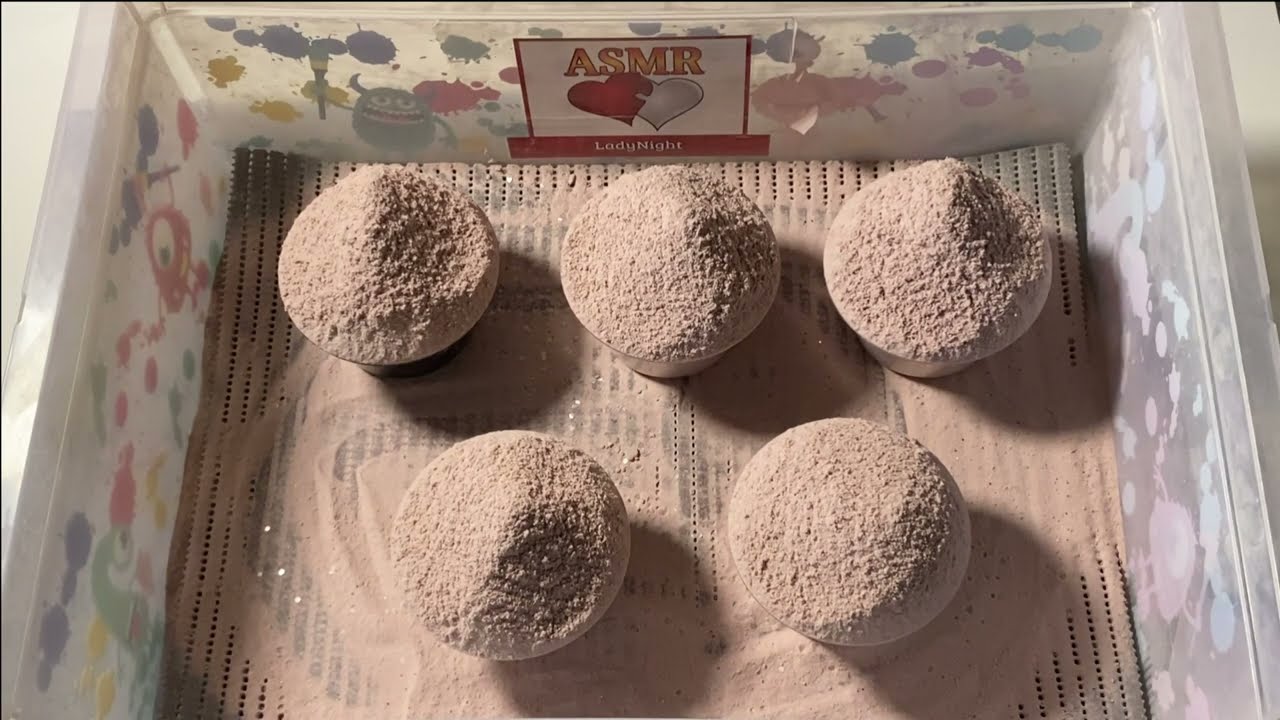 #ASMR 2 Soft + Crunchy Baking Soda Videos #735