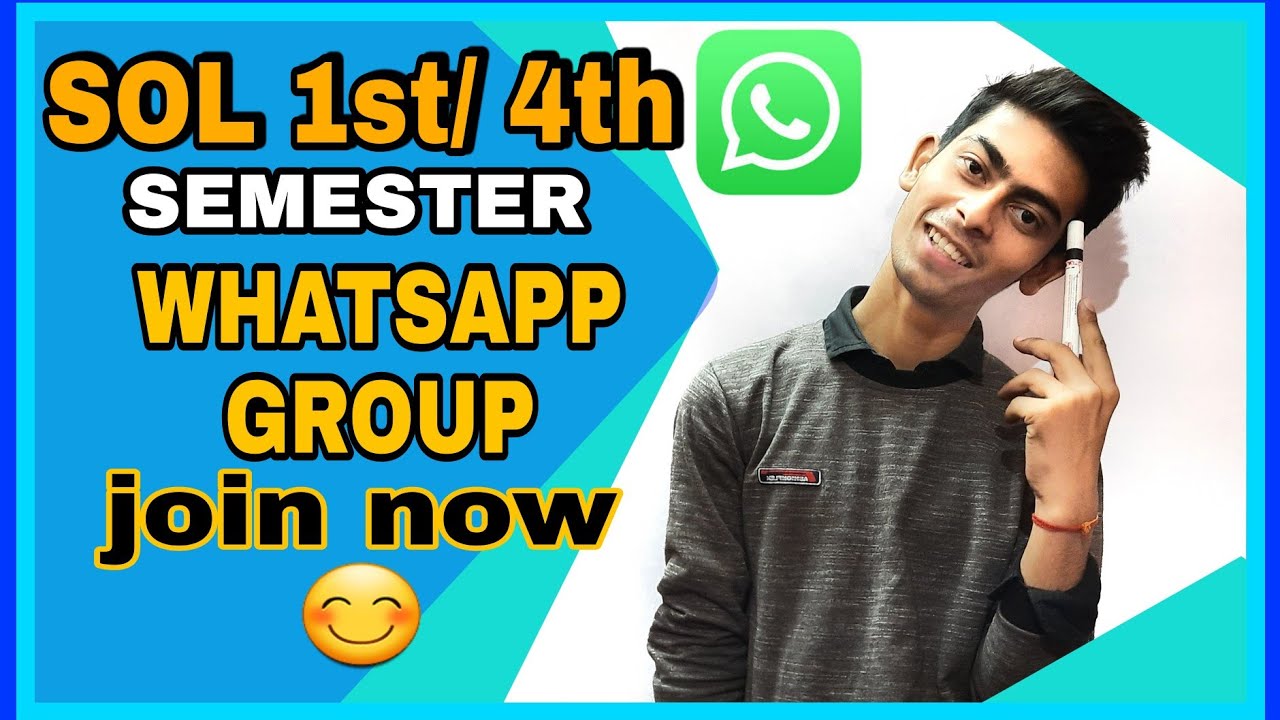 1st /4th semester students whatsapp group ready join now 😊| sol du |Delhi University sem students |