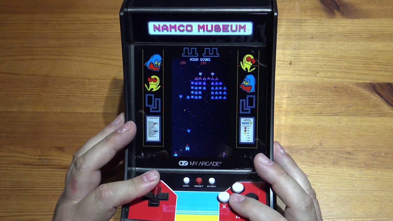 Namco Retro Arcade Mini Player Unboxing and Gameplay