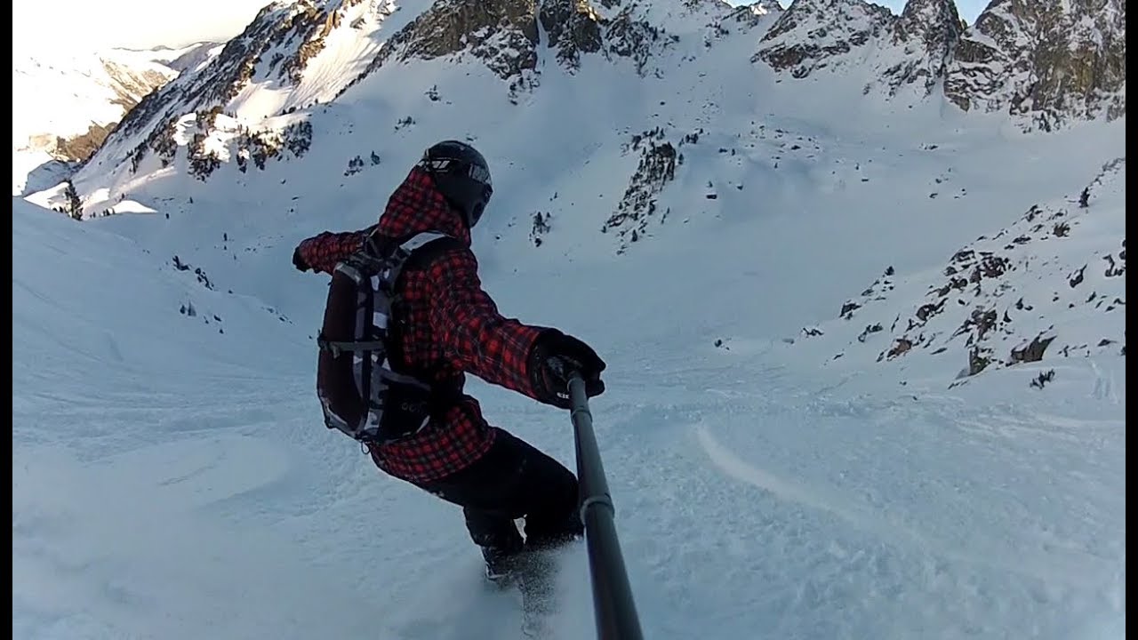 Snowboard Freeride - Powder Addiction #5 - Brèche du Contadé - La Mongie 2018 - GoPro Hero 2 HD