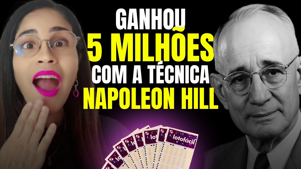 Esse segredo de Napoleon Hill fez ela ganhar 5 ilhões na lotofácil!