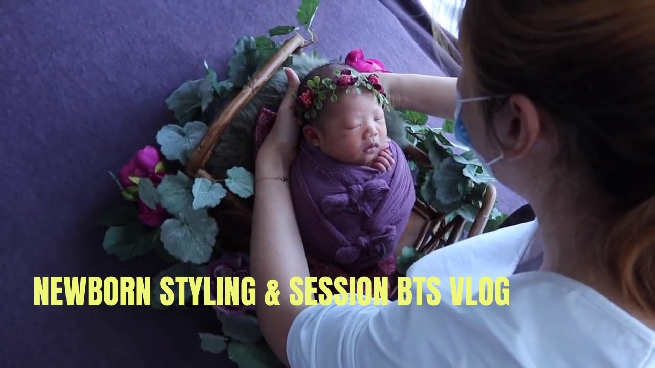 Bow Wrap and Split Tone Styling | Potato Sack on False Flokati (& more) |NEWBORN PHOTOGRAPHY VLOG|