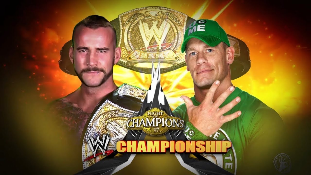 John Cena Vs CM Punk for the WWE Championship at Night Of Champions (WWE 2K15 Remake)