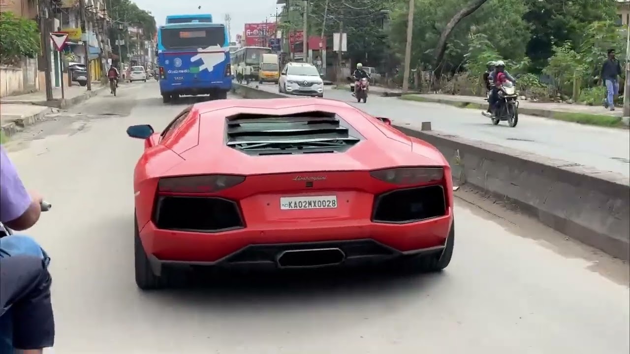 Red Lamborghini in india. #lamborghinni #red #viral #luxury #luxurycarshub #automobile #youtube 